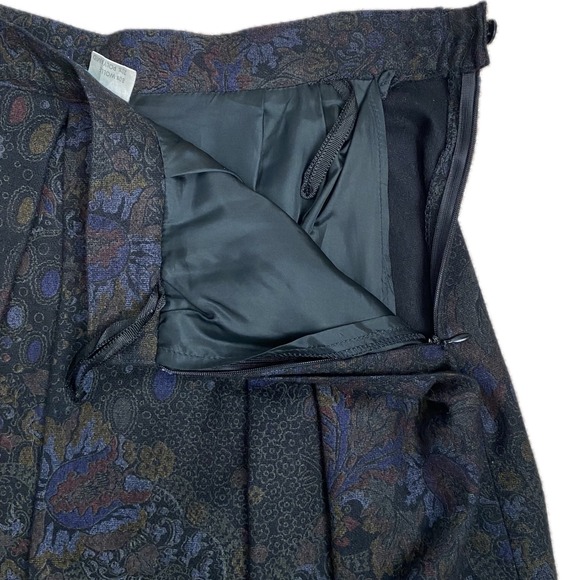 VTG HOCHBERG Germany Wool Pleated A-Line Midi Skirt Size 42 EUR - Picture 9 of 12